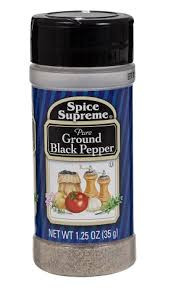 SPICE SUPREME GROUND BLACK PEPPER 57G X1