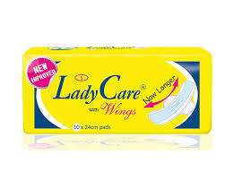 LADY CARE SANITARY PAD 10X24CM X1