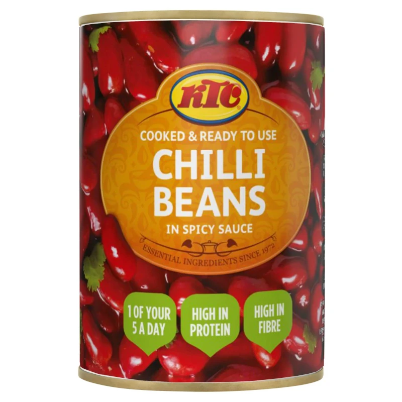 KTC CHILLI COOKED CHILLI BEANS IN SPICY SAUCE 400GX1