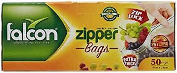 FALCON ZIPPER FREEZE 50BAGS I6.5CMX21.5CM X1