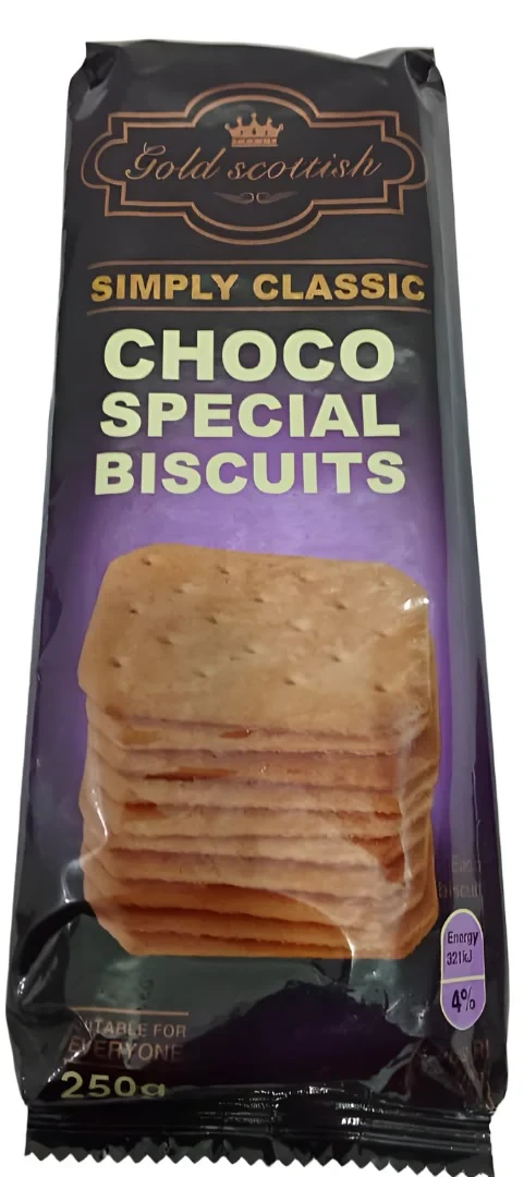 GOLD SCOTISH CHOCO SPECIAL BISCUITS 250GX1