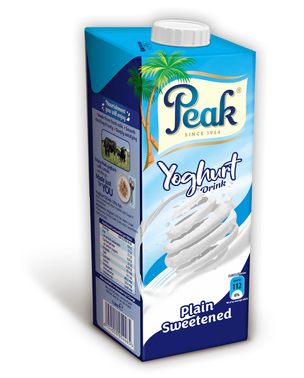 PEAK YOGHURT PLAIN SWETED 1LT X1PCS