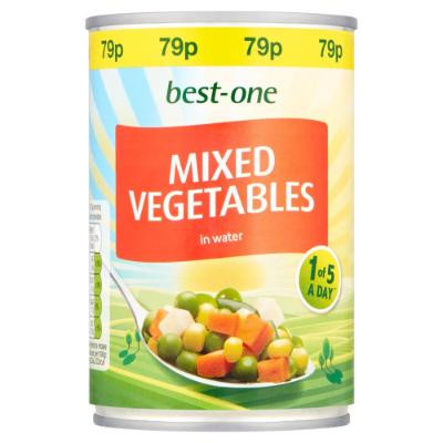BEST-ONE MIXED VEGETABLES IN WATER CAN 300G X1
