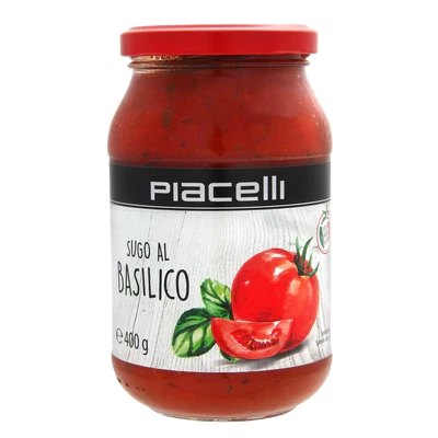 PIACELLI SUGO AL BASILICO SAUCE 400X1
