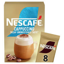 NESCAFE CAPPUCCINO DECAF UNSWEETENED 8X15G (120G)