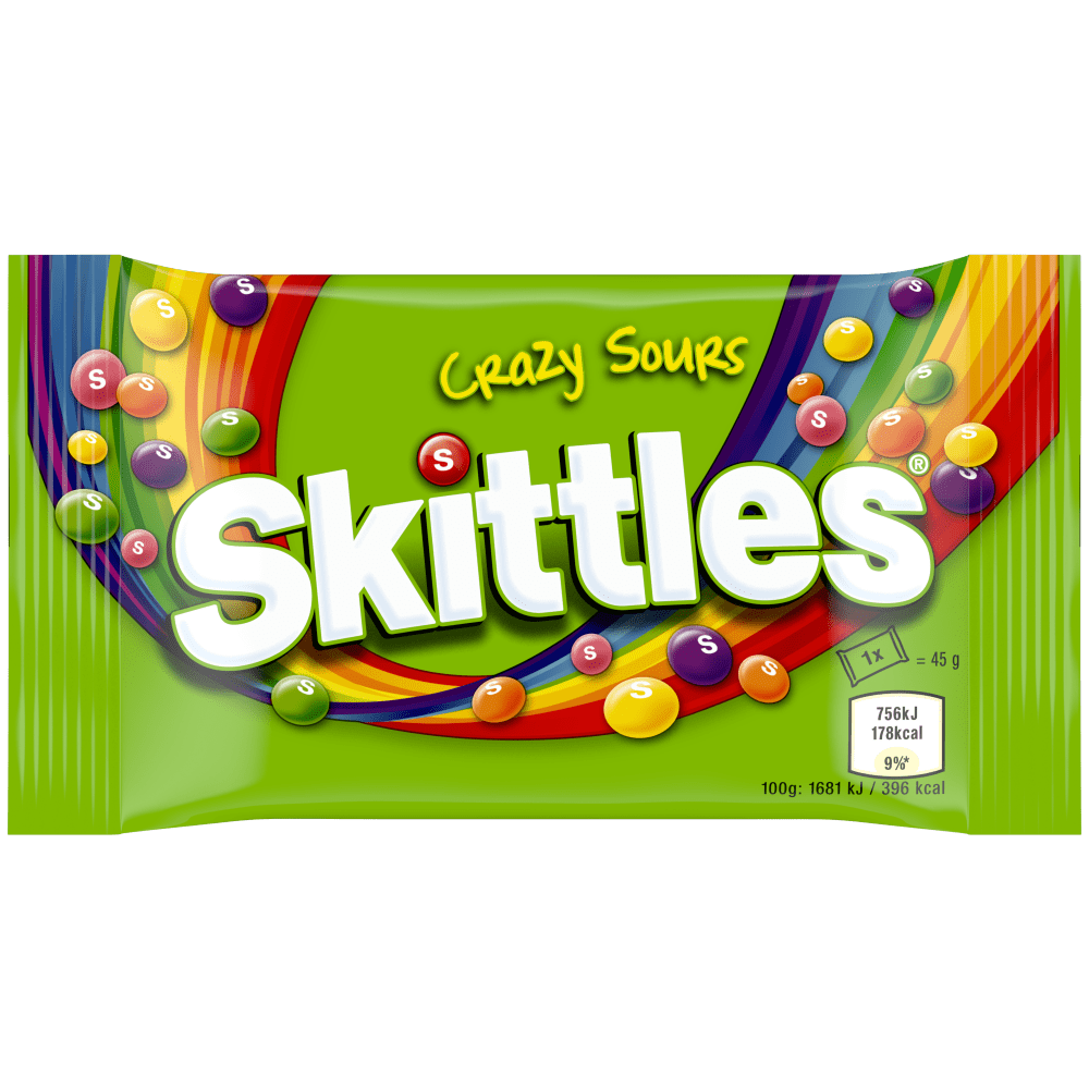 SKITTLES CRAZY SOURS 45GX1