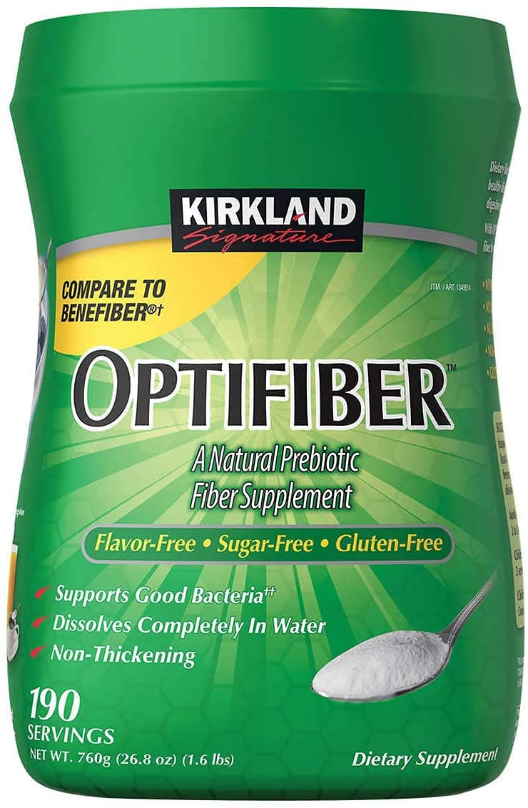 KIRKLAND OPTIFIBER PREBIOTIC FIBER SUPPLEMENT 190PCS 760G