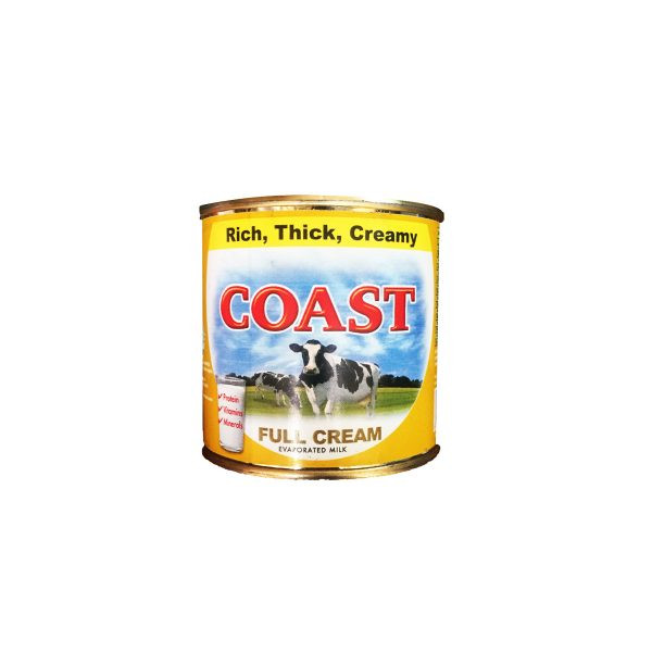 COAST FULL CREAM LIQUID TIN MILK 160GX1