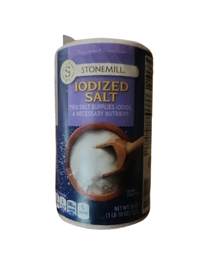 STONEMILL IODIZED TABLE SALT 737G X1