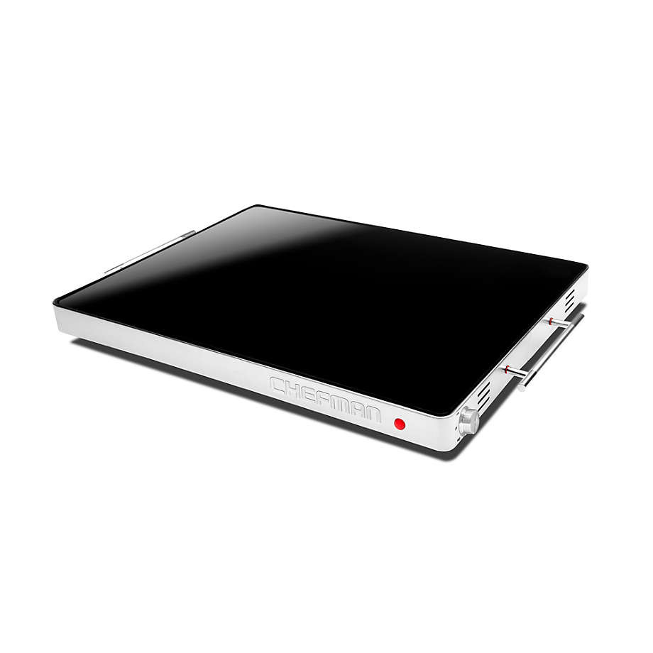 CHEFMAN FAMILY SIZE GLASS TOP WARMING TRAY