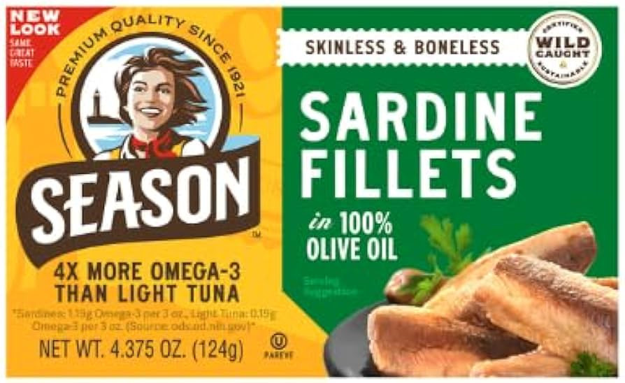 SEASON SARDINES FILLETS OLIVE OIL X1