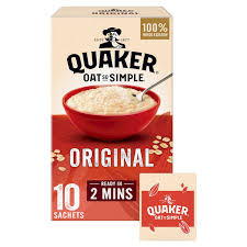 QUAKER OAT SO SIMPLE ORIGINAL PORRIDGE 10PCS SACHETS 270GX1
