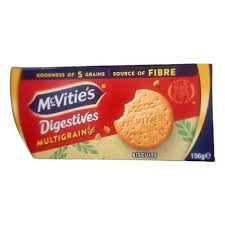 MCVITIES DIGESTIVE  MULTIGRAIN BISCUITS 156GX1