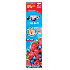 BOULDER TWIN LOCK FREZER GALLON 30 BAGS X1