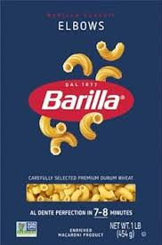 BARILLA ELBOWS PASTA 454G X 1